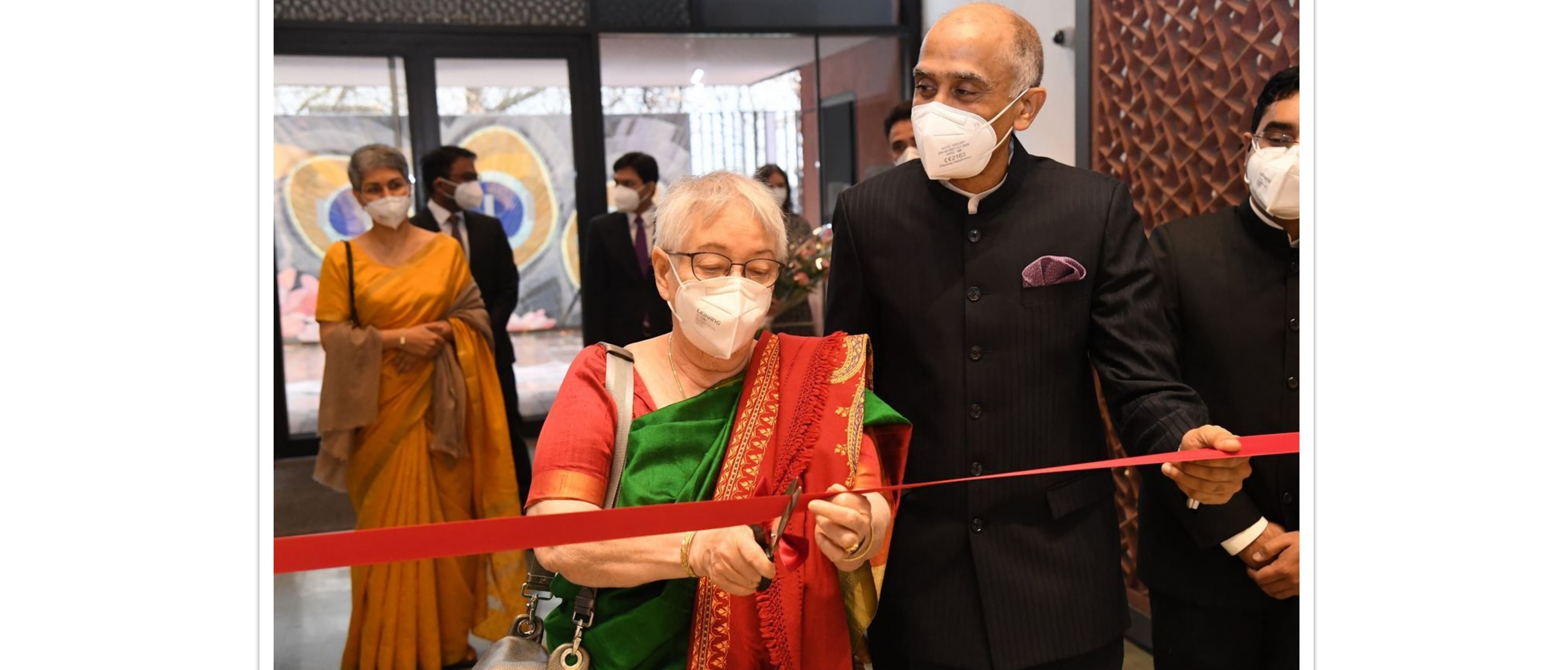  Ambassador P. Harish and Dr. Anita Bose-Pfaff inaugurated a special exhibition at the Embassy on the occasion of the 125th Birth Anniversary of Netaji Subhas Chandra Bose. 
