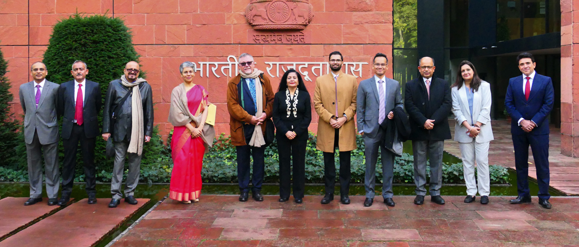  Embassy of India welcomes delegation of Hon'ble Members of Parliament and other distinguished guests on 11 October 2021, <br>a visit organised by Observer Research Foundation and Konrad Adenauer Stiftung