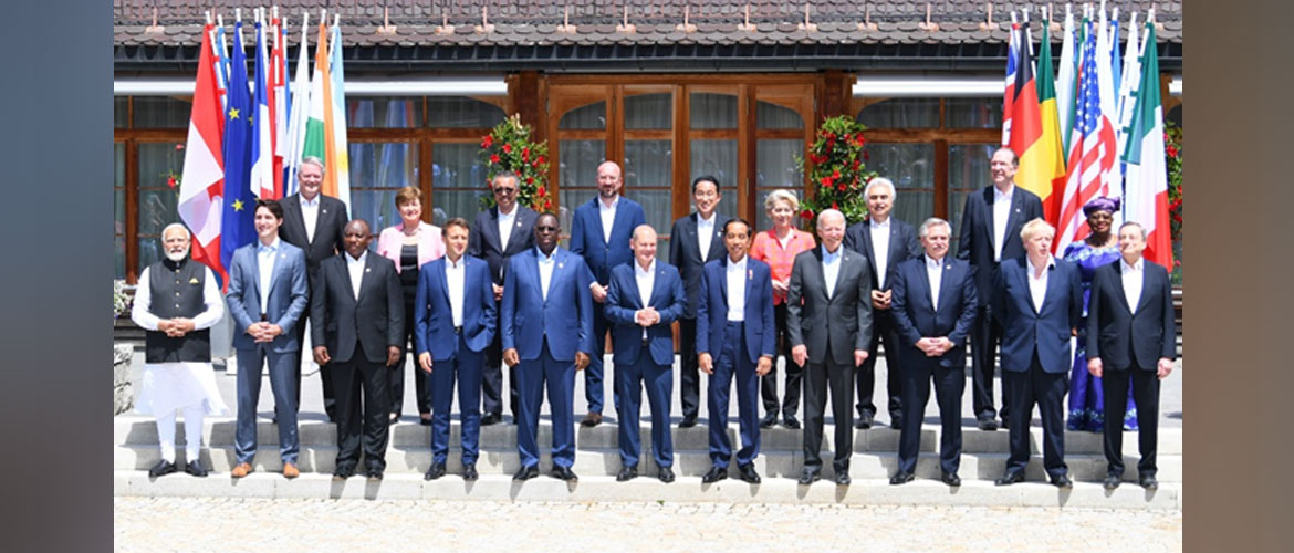  Prime Minister Shri. Narendra Modi at the G7 Summit at Schloss Elmau.