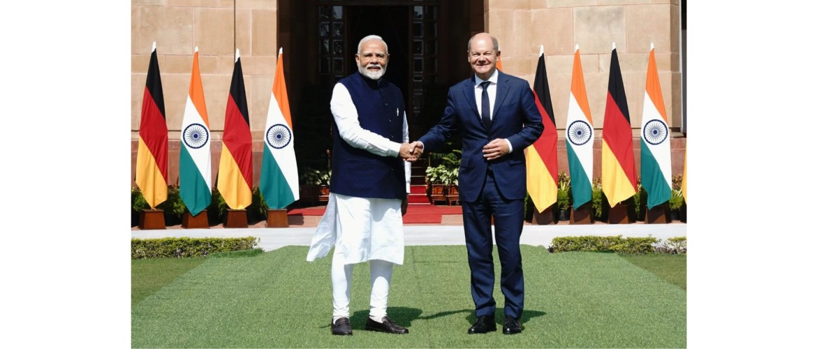  PM Narendra Modi welcomed Chancellor Olaf Scholz for the 7th Intergovernmental Consultations on 25.10.24