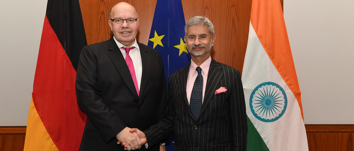  External Affairs Minister Dr. S. Jaishankar with German Federal Minister for Economic Affairs and Energy Mr. Peter Altmaier in Berlin on 18 February 2020