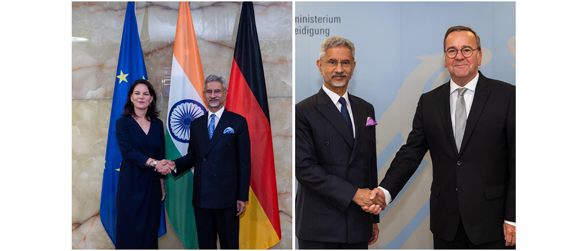  External Affairs Minister Dr S Jaishankar meets Foreign Minister Annalena Baerbock and Defence Minister Boris Pistorius in  Berlin, 10-11th September 2024